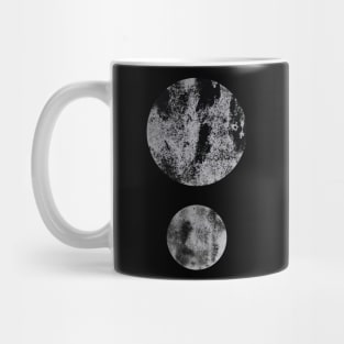 Black Minimal Dots Abstract Pattern. Mug